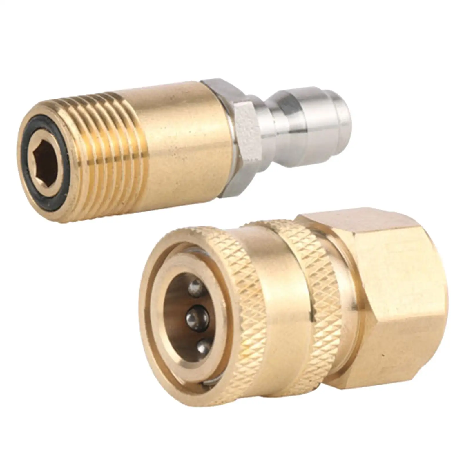 

Pressure Washer Adapter Set Quick Disconnect Kit Quick Connect Quick Release Water Hose Fitting 1/4" x1.5