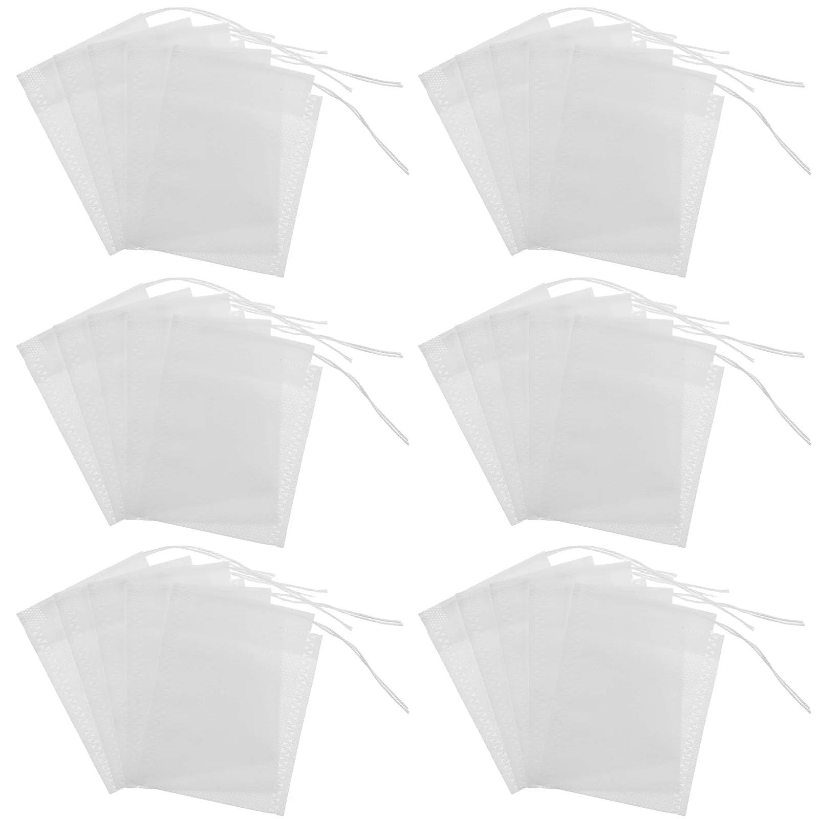 

100pcs Tea Bath Bags Portable Loose Tea Strainer Reusable Drawstring Sachets For Diy Infuser Filter Pouches Coffee Spice Holder
