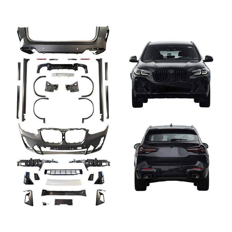 High Quality 2022-2024 X3 G01 M-Tech Upgrade Body Kit Front Rear Bumper Lip Wheel Arch Grille Side Skirt Auto Exterior Accessori