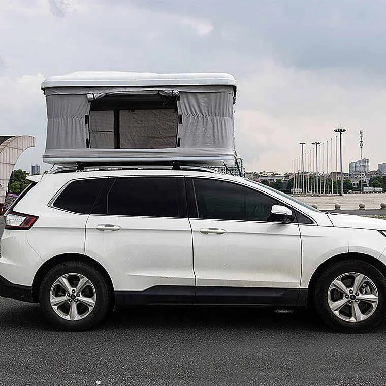 Hard Shell Roof Top Tent Outdoor Camping Self-driving Tour  Car Travel Roof Bed