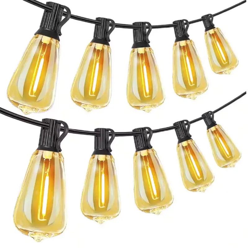 Outdoor String Light ST38 LED String Light Shatterproof Patio Light String Connectable Wedding Light Decoration For Garden Backy image 5
