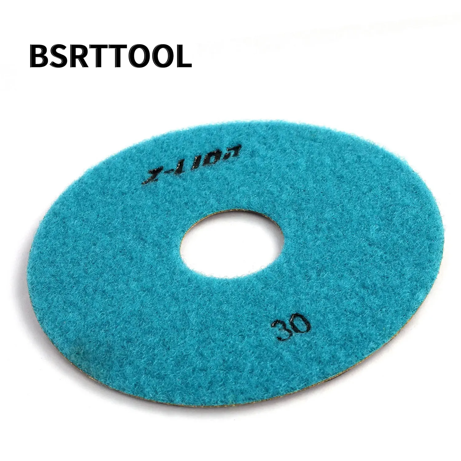 BSRTTOOL 2 Pcs/Set 5'' 30#  Dry Polishing Pad Sharp Type Flexible Diamond Polishing Pad For Granite Marble Stone Sanding Disc