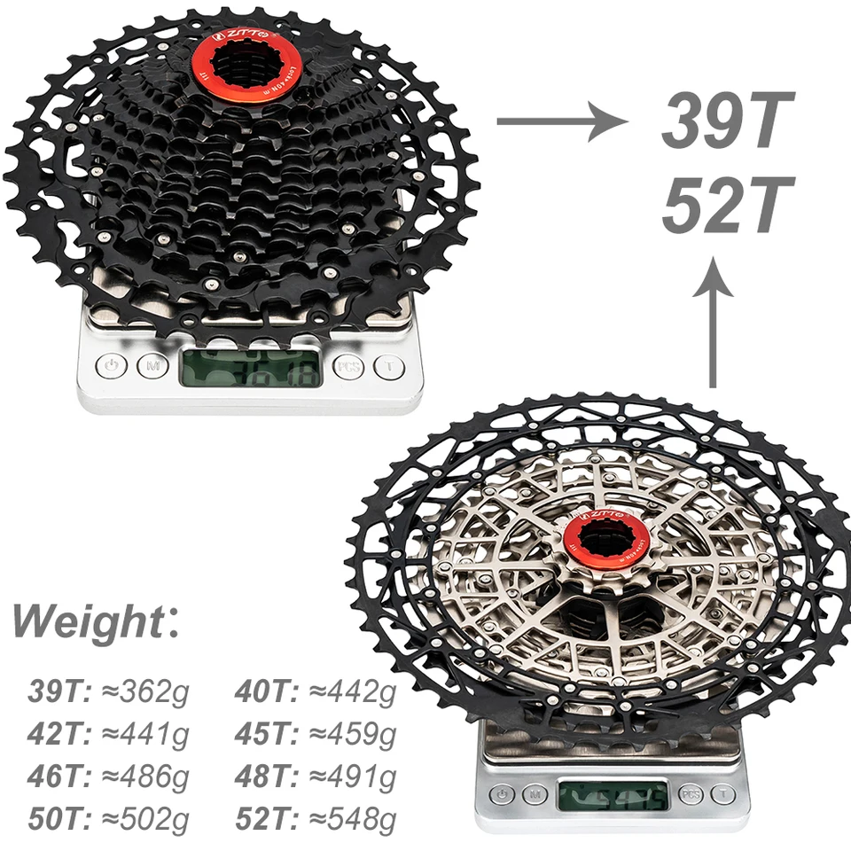 ZTTO Bicycle 12 Speed Cassette All Steel SL 12s HG Freewheel