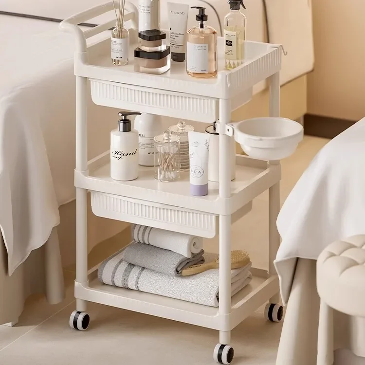 

Professional Makeup Salon Trolley Beauty Rolling Cart Drawers Salon Trolley Tattoo Storage Furniture Troli Salon LLST