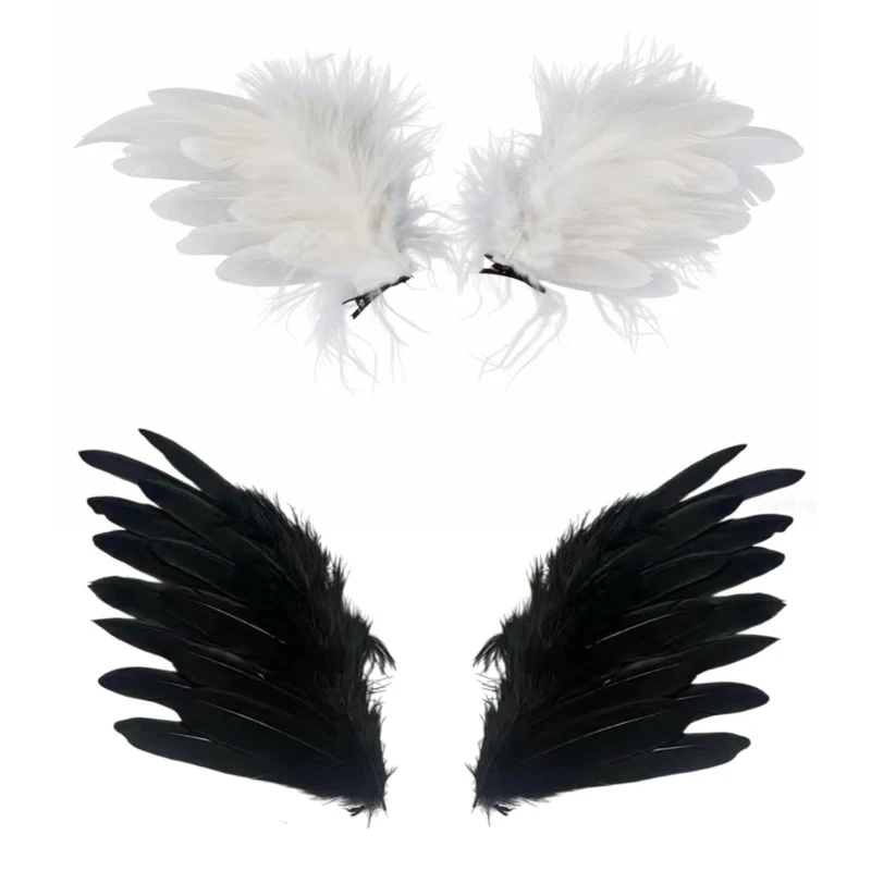 DXAE Lady Fascinator Elagant Clip Headdress for Makeup Party Masquerades Flapper Cosplay Hair Accessories