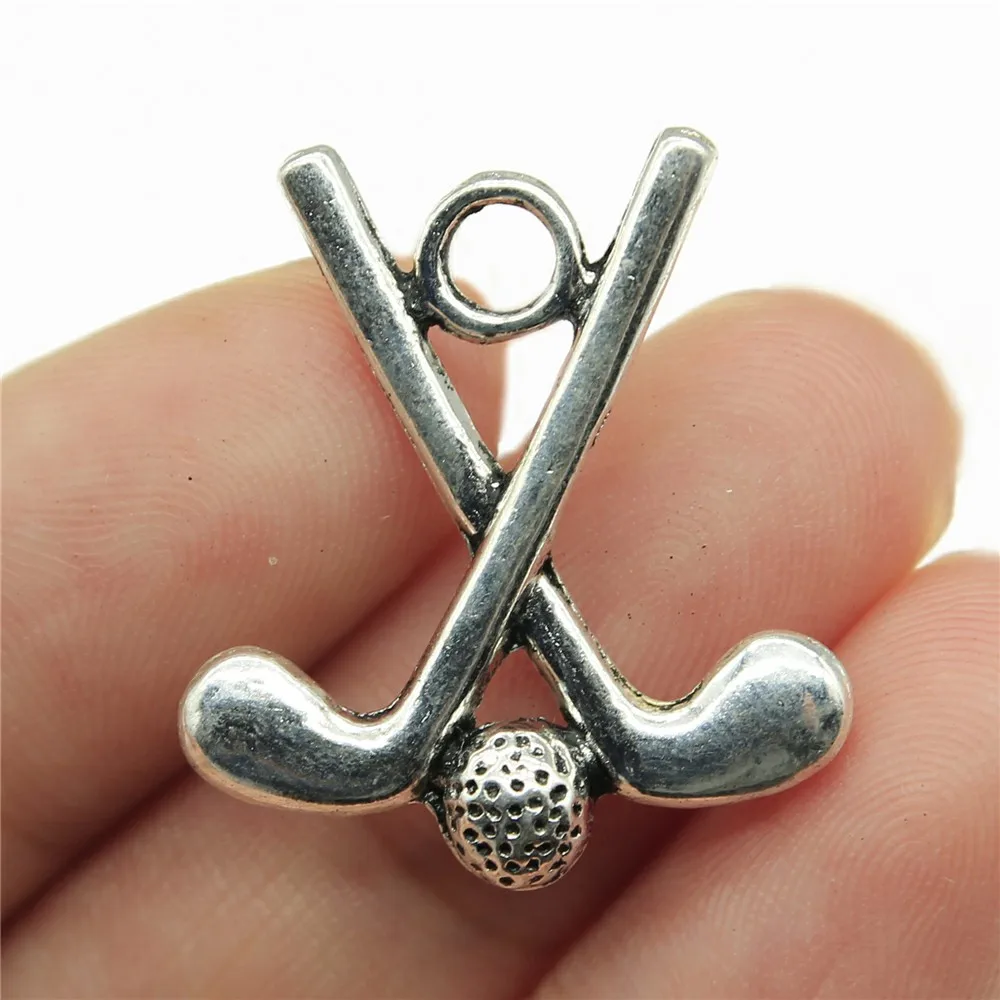 20pcs Sport Charms Golf Charms Golf Clubs Charms For Jewelry Making DIY Crafts Making Findings