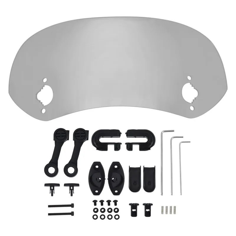 

Suitable for motorcycle universal windshield extension with adjustable spoiler clip on the windshield, Harley Kawasaki Ducati