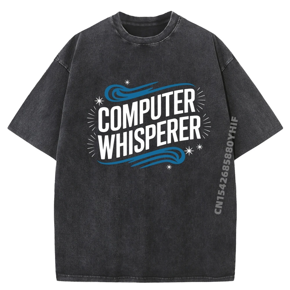 

Мужская футболка с принтом Tech Support Computer Whisperer, мужские забавные подарочные мужские футболки с рисунком, потертые футболки в стиле ретро