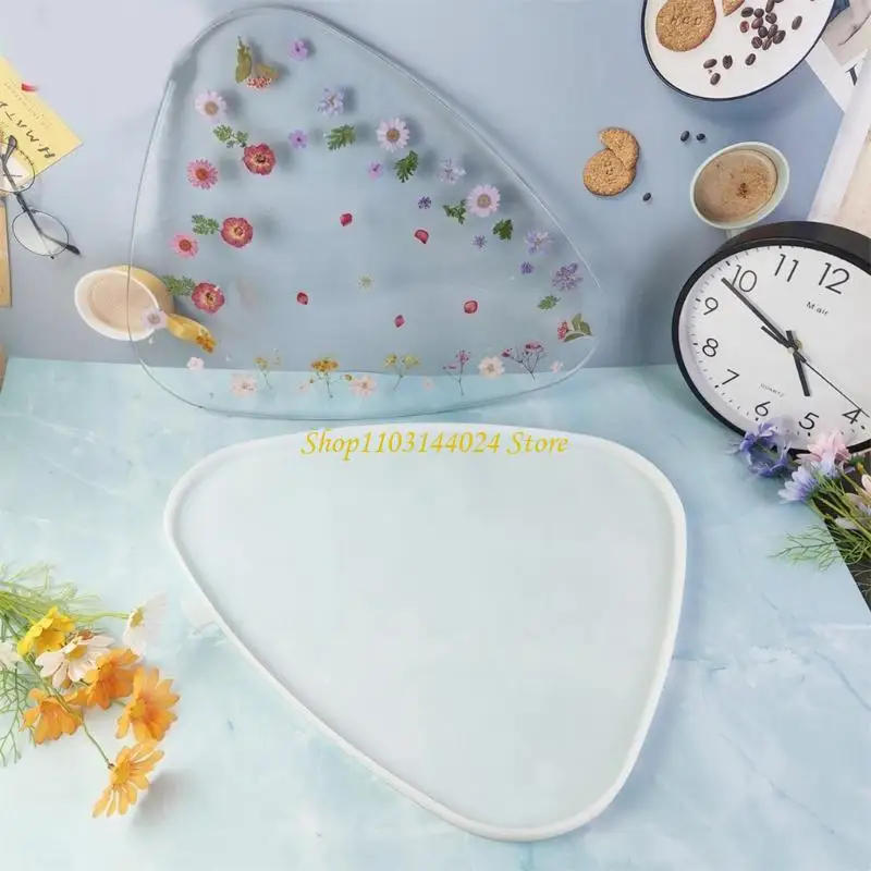 

N5KE Oversized Triangle Table Ornaments River Table Silicone Mold Epoxy Resin Molds
