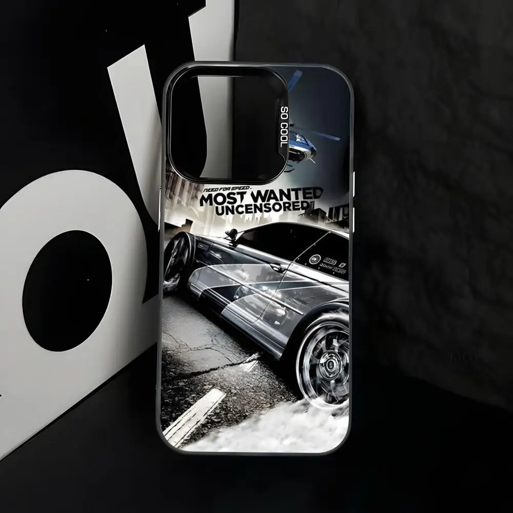 Funda para Teléfono con Diseño de Juego de Carreras Need For Speed, Carcasa Plateada IMD para iPhone 17, 16, 15, 14, 13, 12, 11 Pro Max Plus
