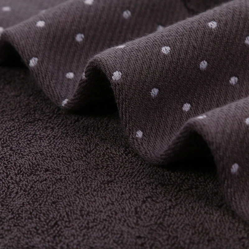 Grey Cotton Dots Large Bath Towel 70x140cm for Adults Beach Towel Absorbent Yoga Shower Towel Bathroom Wholesale Christmas Gift