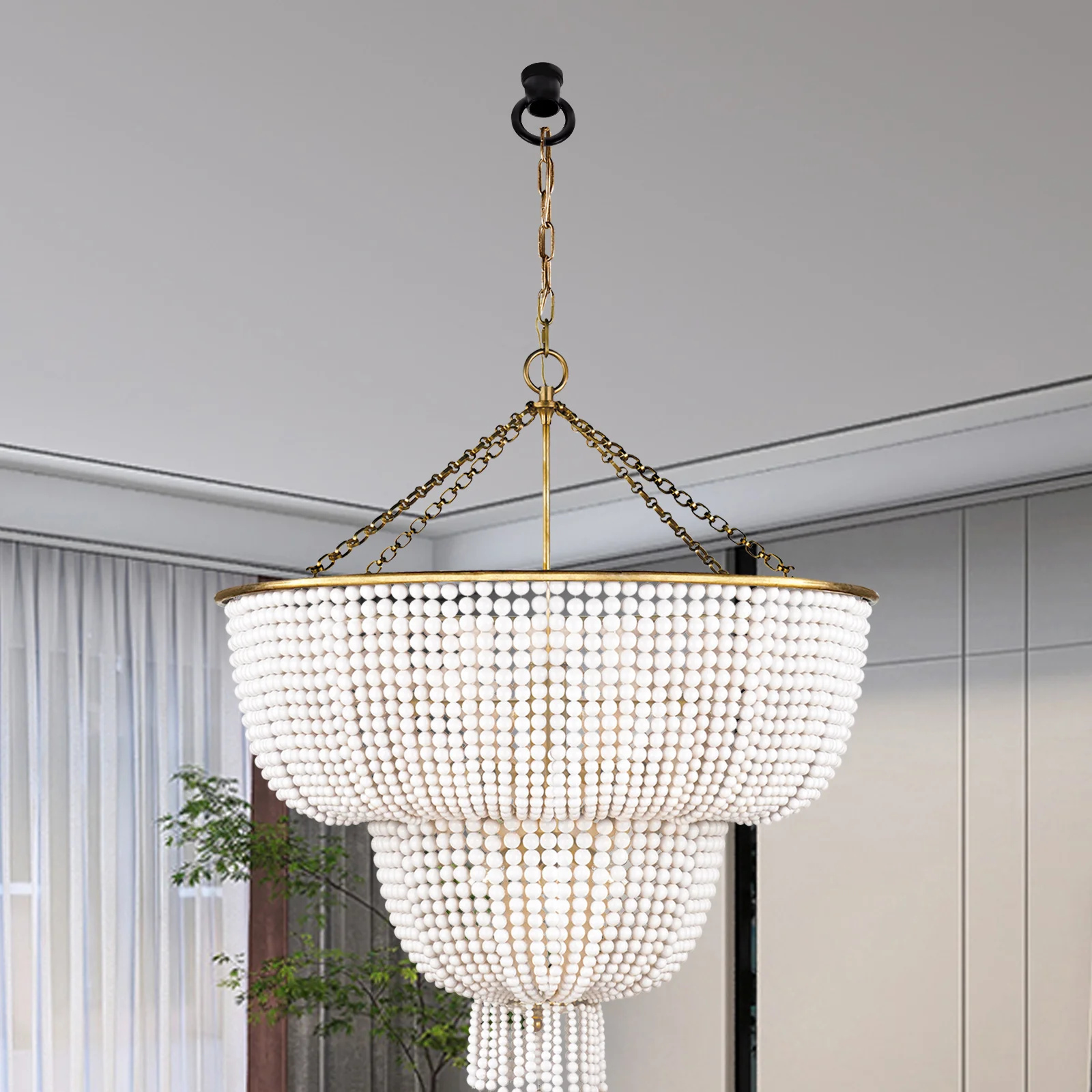 

20Pcs Zinc Alloy Eye Nuts for Hanging Lamps Heavy Duty Ceiling Hooks Chandelier Parts Accessories Lamp Parts for Making Lamps