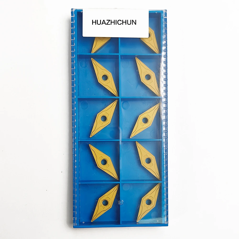 HUAZHICHUN VNMG 160404 -GF GP1115 Ferramenta de fresa de inserções de carboneto