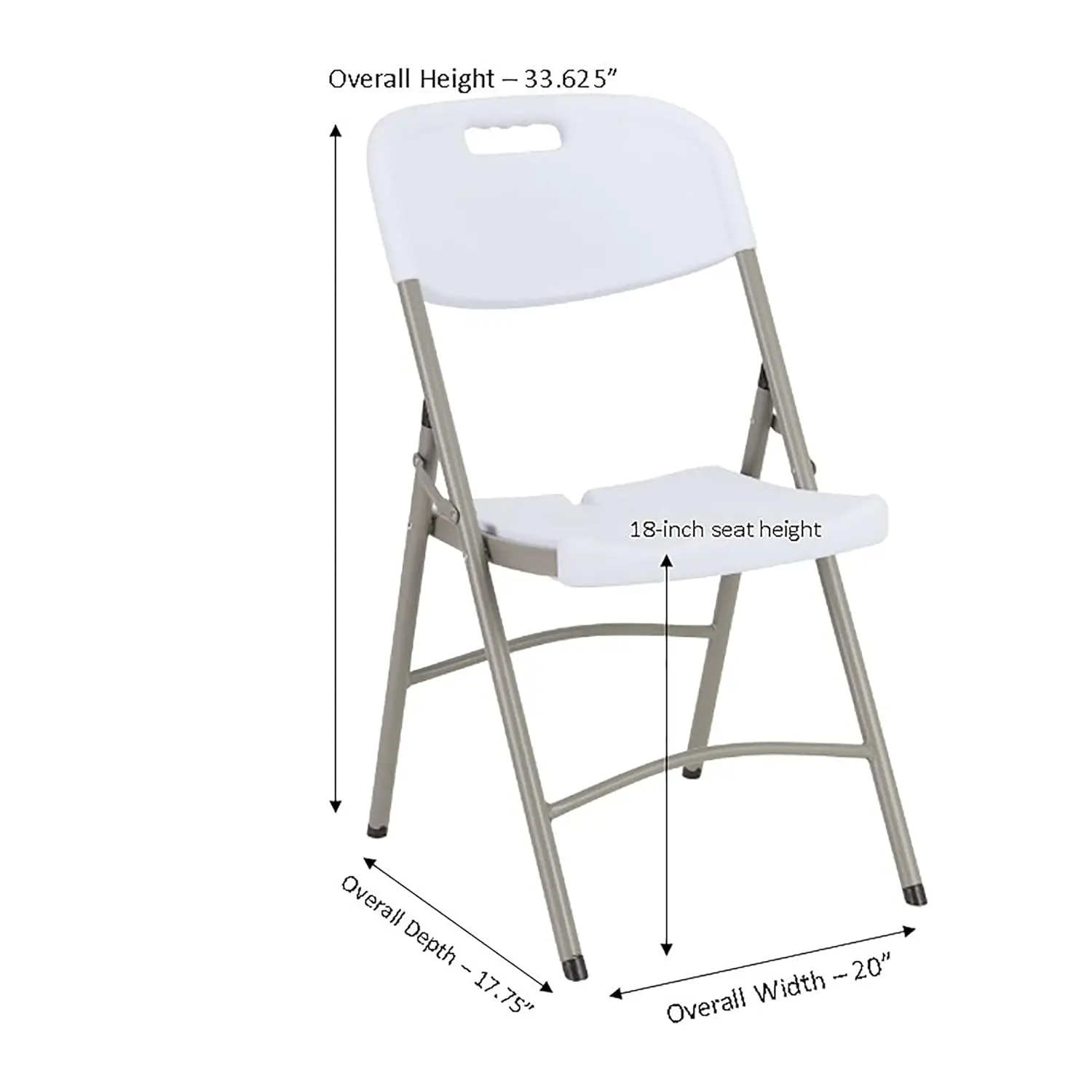 Commercial Furniture Blow-Molded Plastic Folding Chairs for Indoor/Outdoor Events, Commercial Event Chairs