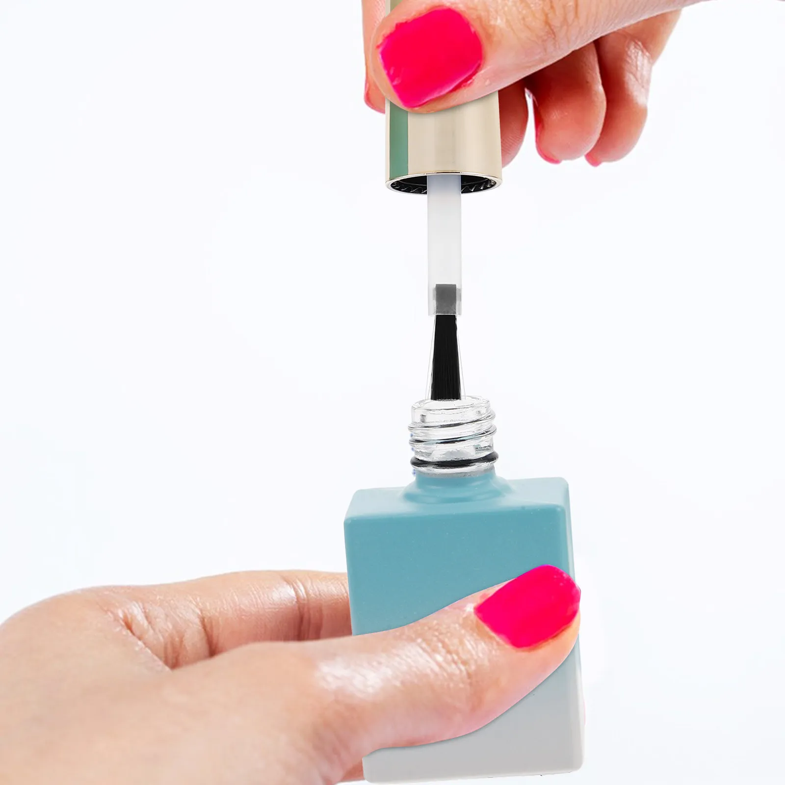 

8Pcs Empty Fingernail Polish Bottles 11.7ml Glass Sample Containers with Brush Applicator Gradient Style for Nail Varnish