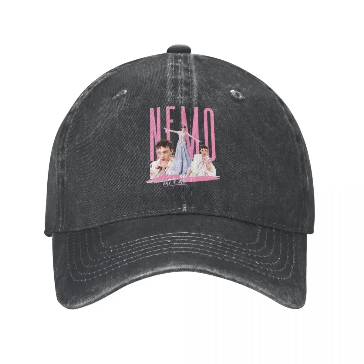 

Fashion Nemo The Code 2024 Eurovisions Winner Trucker Hat Unisex Distressed Denim Headwear Rapper Outdoor Running Golf Soft Cap