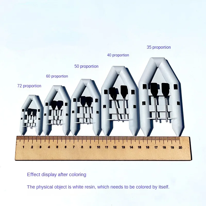 Accessori per modelli di navi modello scialuppa di salvataggio-materiale in resina per gommone per barche di ricarica