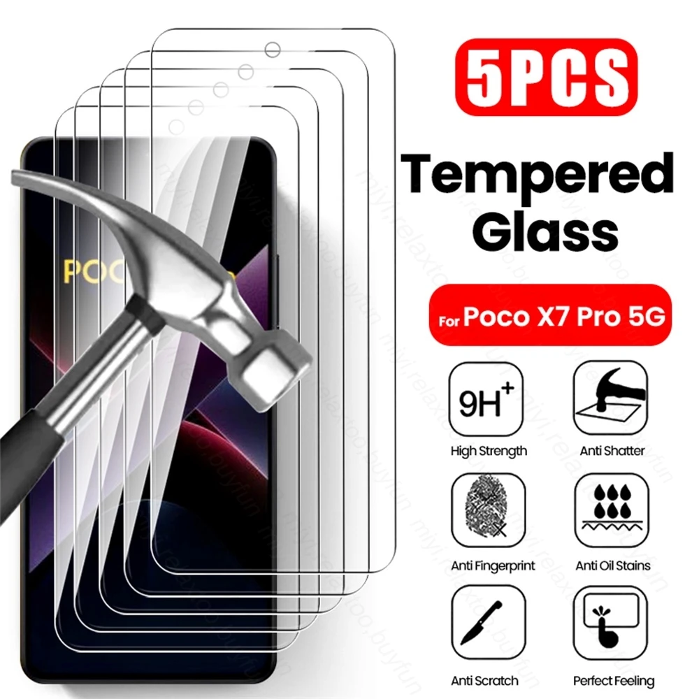 5Pcs 9H Tempered Gl…