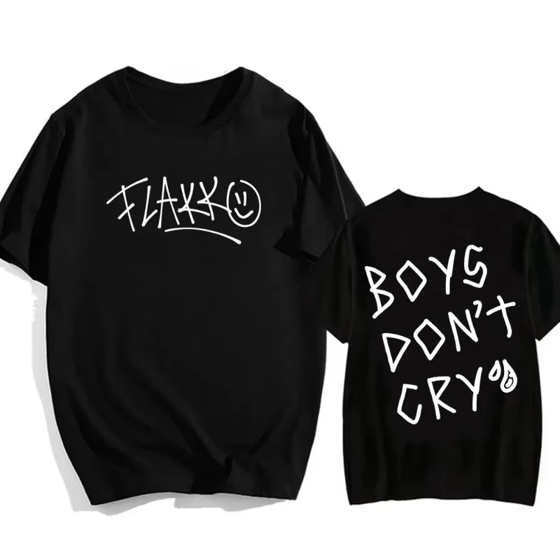 2025 Tour Rels B Flakk Camiseta de algodón verano Casual hombres/mujeres camiseta ropa informal estilo Hip Hop Camisetas de manga corta ropa Unisex