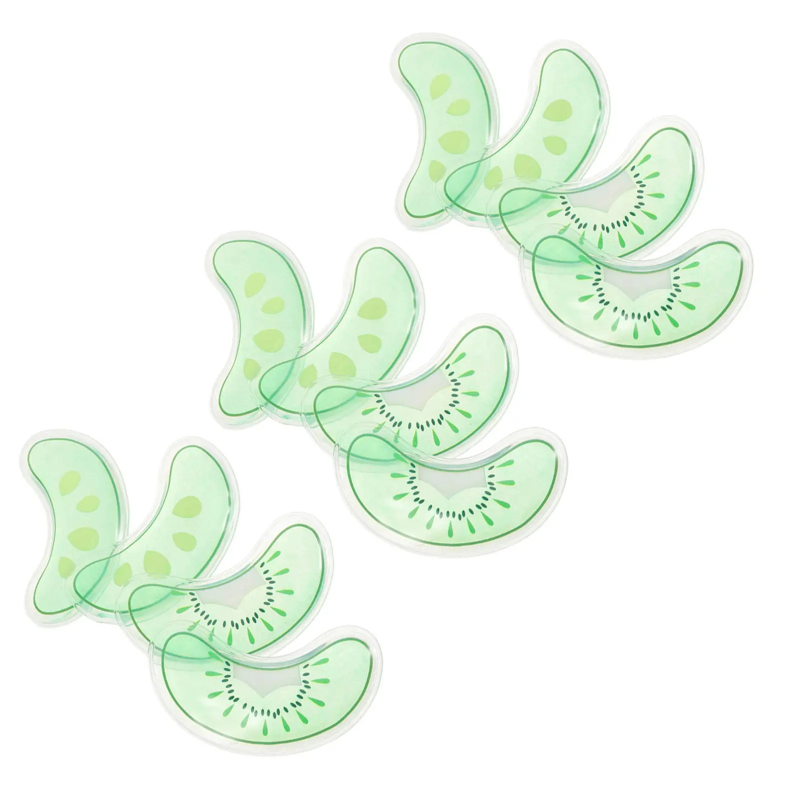 6Pairs Double Eyelid Gel Eye Pads Cooling Ice Packs Reusable Cold Compress for Puffiness Dark Circles Eye Care Relief