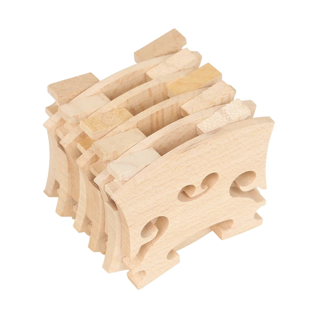 10pcs 4/4 3/4 Violin Bridge Elected Maple Wood Pattern Bridge Fiddle Violin Bridges Violin Accessories Musical Instrument Parts