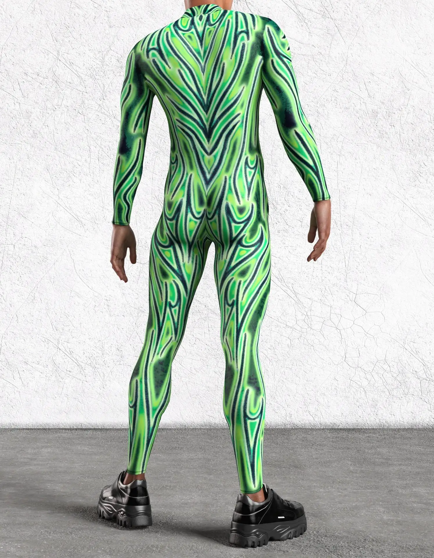 Cooler Rüstungs-Cosplay-Bodysuit Cosplay-Jumpsuit Steampunk-Punk-Kostüm Halloween-Party-Show-Auftritt Herren Zentai-Anzug 2026 – Detail 16