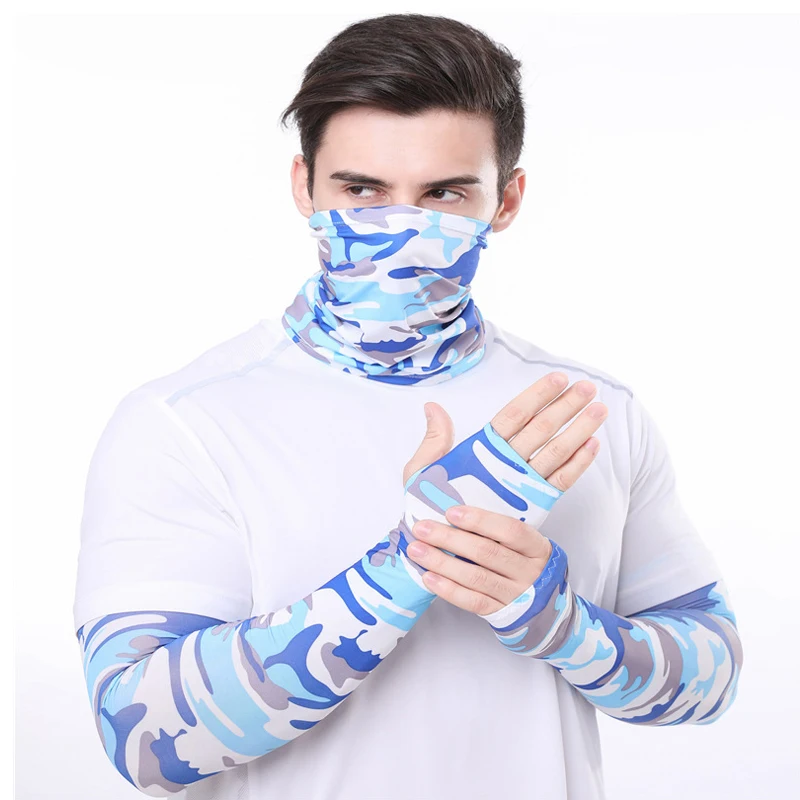 Outdoor Bandana Man Seamless Balaclava Buffs Neck Warmer Cycling Motorcycle Scarf Windproof Sun Protection Fishing Face Mask