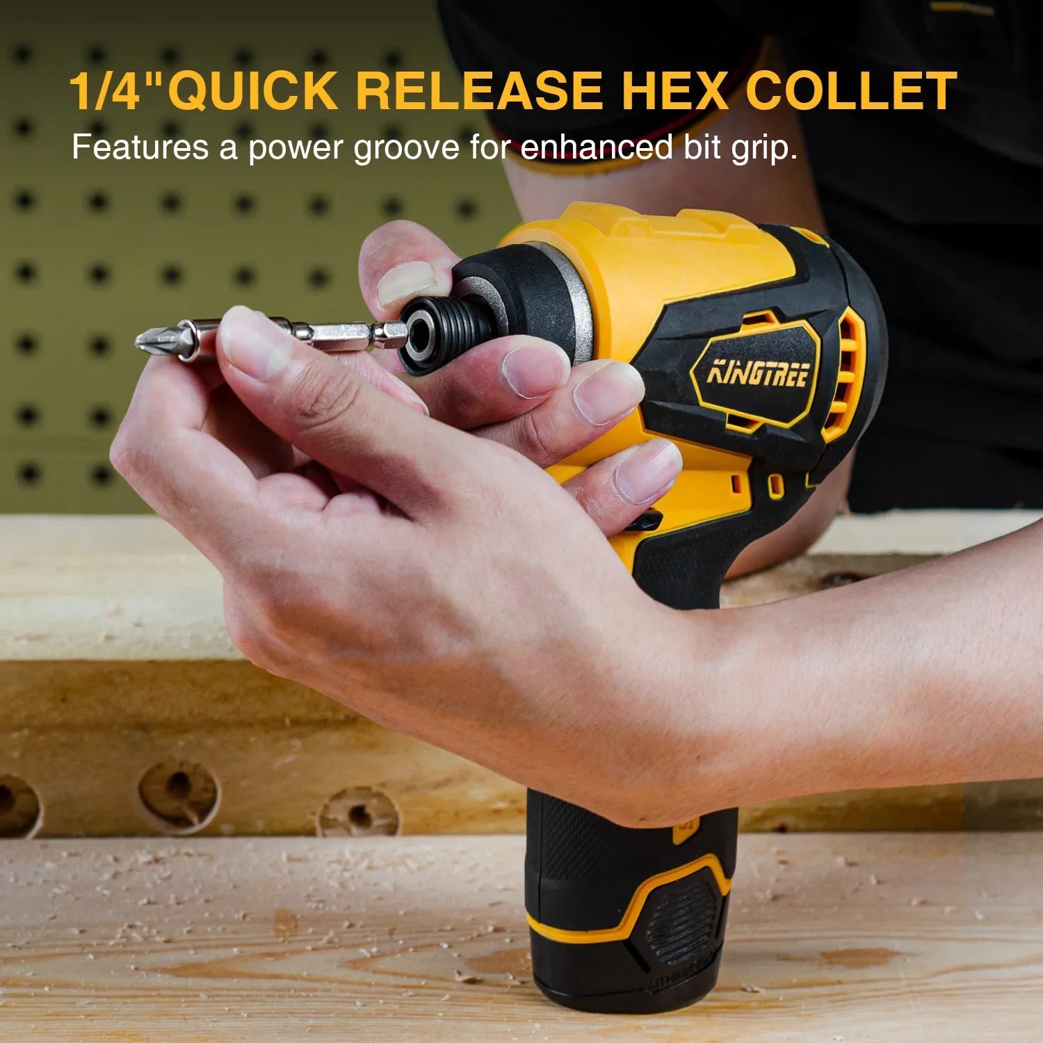 Kingtree 12V Cordless Impact Screwdriver Li-ion Battery Electric Screwdriver Rechargeable Drill Power Tool For Interskol Battery