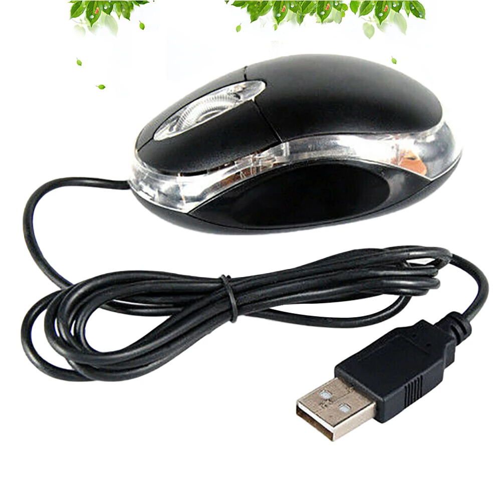 

1pc Usb Mouse Optical Office Mouse 1000 Dpi Ergonomic Design Plug Play For Pc Laptop Desktop Computer Peripherals