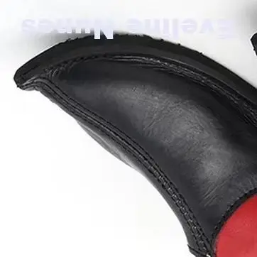 Botas de Pirata Góticas para Cosplay, Retro, Negras/Rojas, de Cuero, para Halloween, Carnaval, Fiestas, Elfo Pirata, Media Caña, para Hombre/Mujer