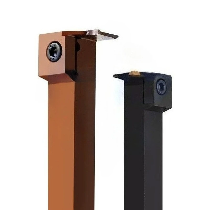 Gang tool lathe horizontal extended L-shaped grooving tool holder, Model MGEVR/MGEVL2020-3 -4T12, for grooving and cutoff