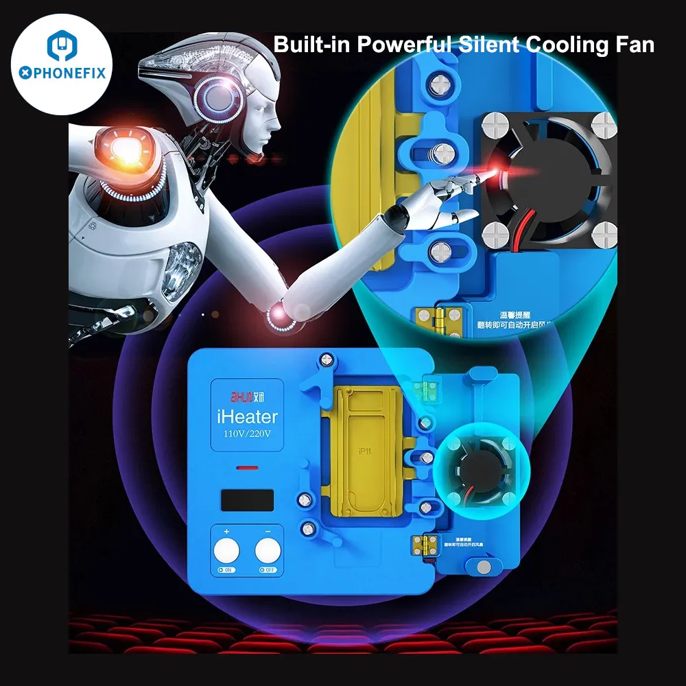 JC Aixun iHeater 220V 110V Face ID Preheating Station Thermostat Heating Platform for iPhone X-15ProMax Motherboard Repair Tool