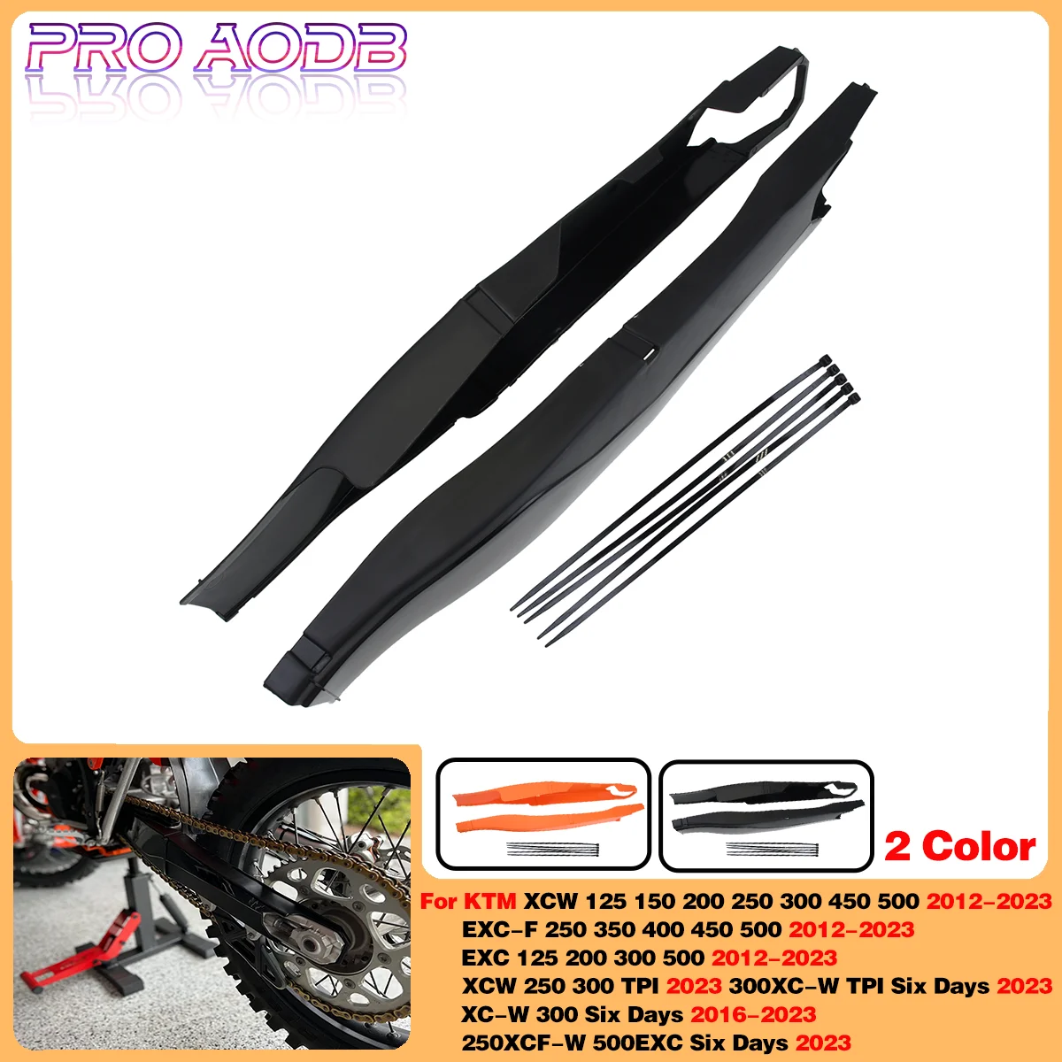 Motorcycle Swingarm Swing Arm Protector Guard Cover For KTM 125cc-500cc XCW EXC EXCF XC-W XCF-W TPI Six Days Dirt bike Universal