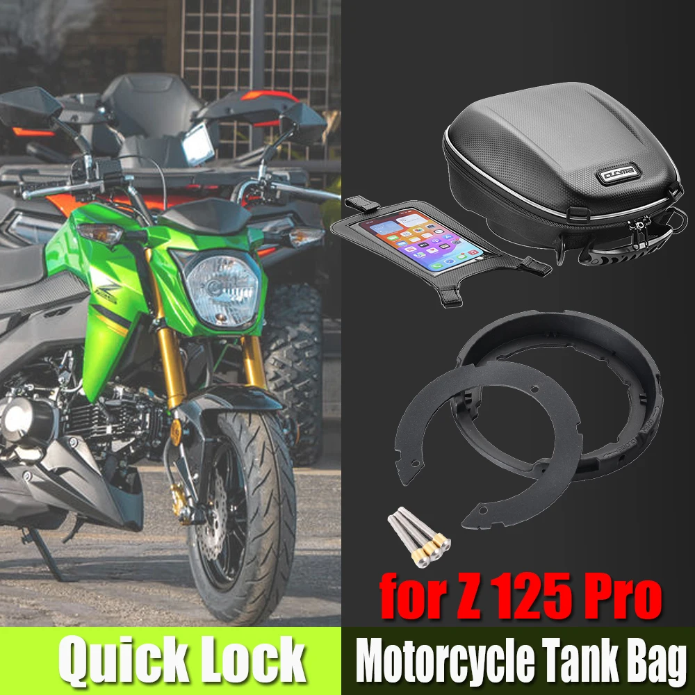 

for KAWASAKI Z 125 Pro Z125PRO Tank Bag Luggage Motorcycle Navigation Quick Lock Tankbag Motorcycle Top Case Saddle Bag