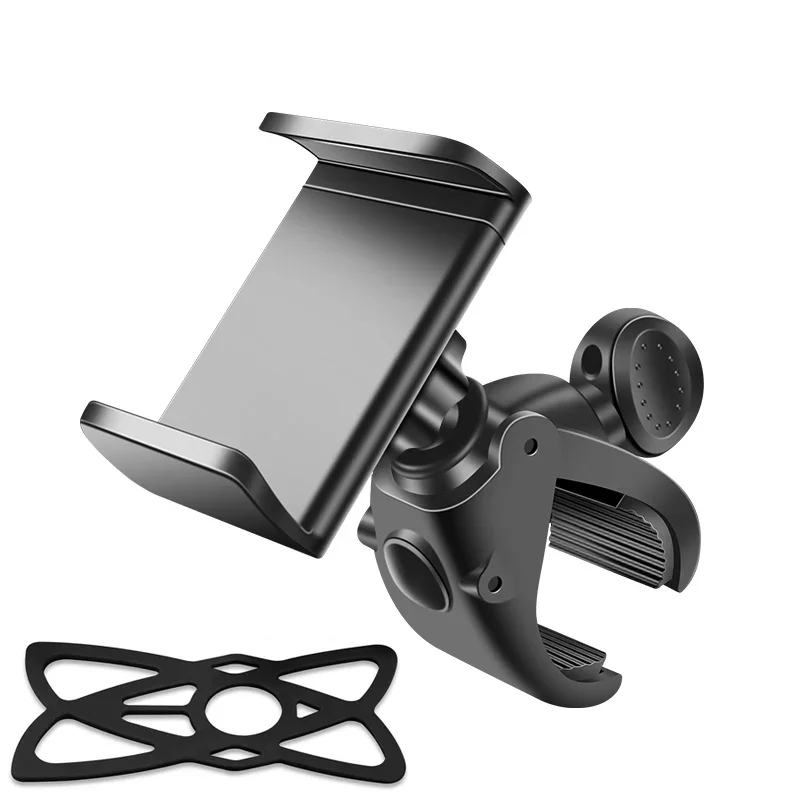 

Universal Bicycle Phone Holder Motorcycle Bike Cell Phone Holder Handlebar Stand Mount for iPhone 15 Xiaomi Samsung GPS Bracket