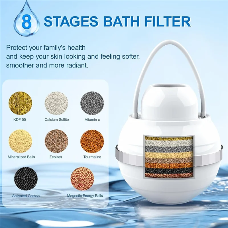 AB46-Bath Filter For Tub Water Coolers & Filters Faucet Mount Water Filters Bath Water Purifier