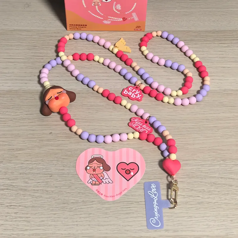 

POP MART Crybaby Crying For Love Series Mobile Phone Lanyard Surprise Mystery Box Blind Box Guess Bag Cute Action Figure Gift