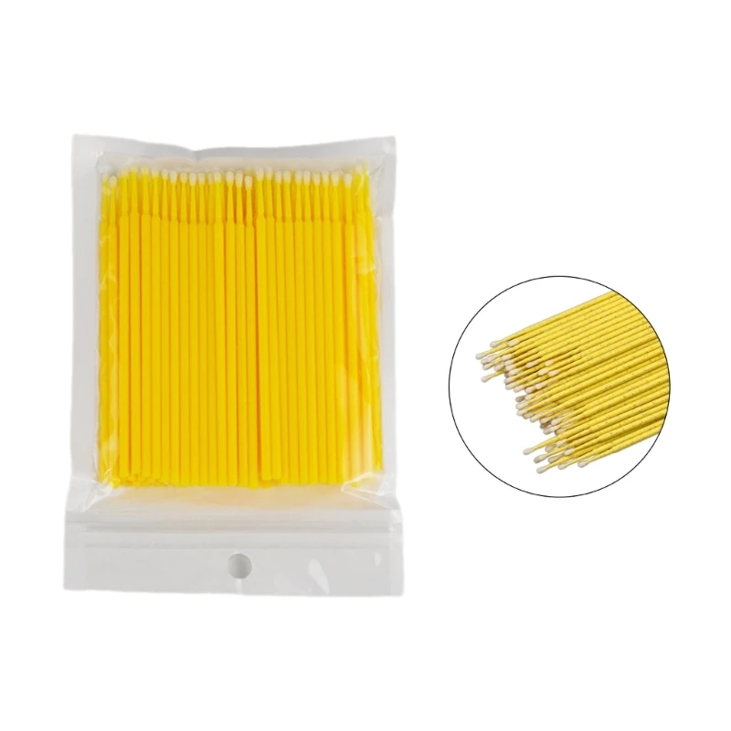 A70F 100Pcs Disposable Up Paint Micro Brush Tips Mini Car Touch Up Paint Micro Brush Applicator Sticks Detailing Car Products