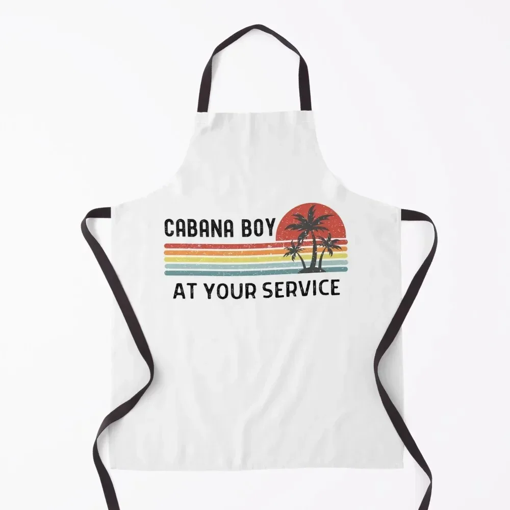 

Cabana Boy - Funny Summer Male Attendant - Server Waiter Busser Apron kindergarten teacher Cooking Clothes Apron