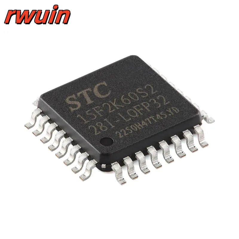 5Pcs/1pc STC15F2K60S2 60KB STC 15F2K60S2 STC15F2K60S2-28I-LQFP32 Enhanced 1T 8051 Microcontroller MCU IC Controller Chip