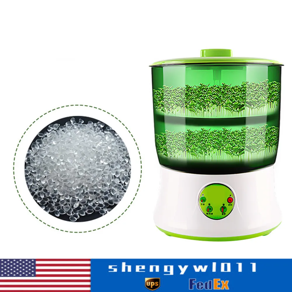 

Loyalheartdy 20W 2-Layer Bean Seed Sprouter Machine Household Automatic Bean Sprouts Machine