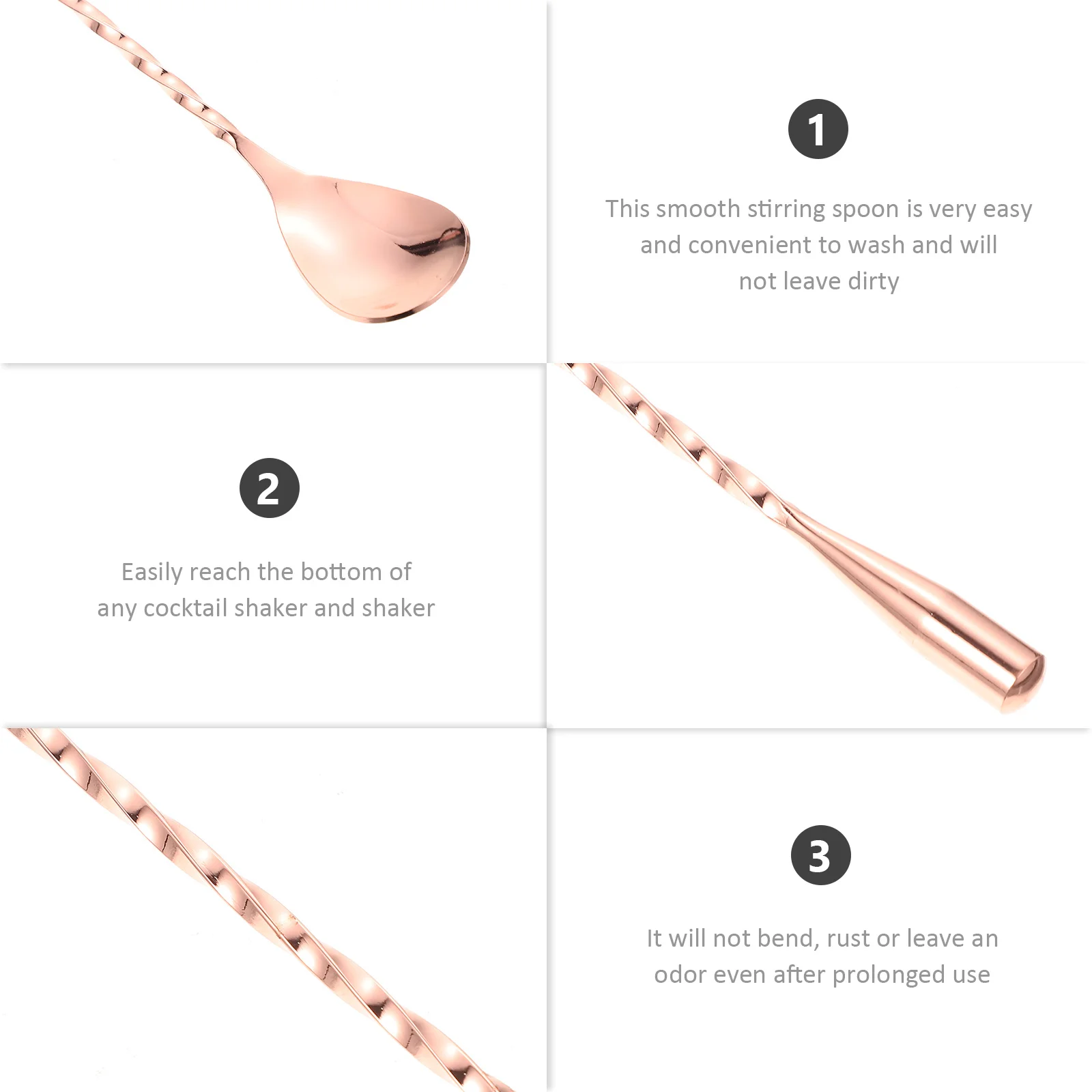 

Coffee Stirring Long Handle Stainless Steel Mixing Spoon For Tea Juice Dessert Kitchen Use Drink Mixing Scoop Bar Cocktail