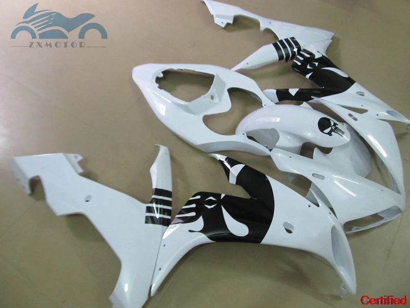 

Бесплатные комплекты обтекателей на заказ, подходящие для YAMAHA 2004-2006 YZFR1 04 05 06 YZF R1, комплект черно-белых пластиковых обтекателей 30