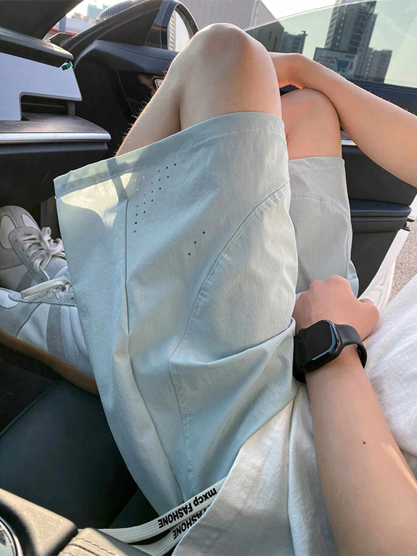 

Blue Me Breathable Qui Dry Men's Sport orts Summer Loose Fit Straight Leg Five Inches Pants Youthful Energy Casual Wear