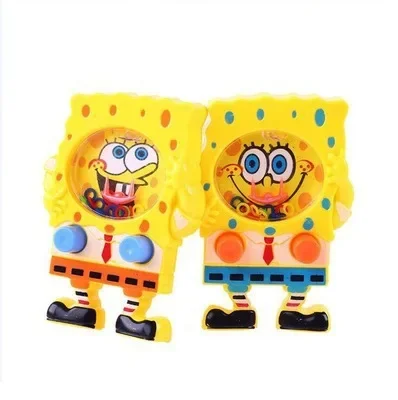 SpongeBob SquarePants Kawaii Anime Loop Cartoon Water Machine Souvenir Commemorative Craft Art Collection Kid Birthday Gift