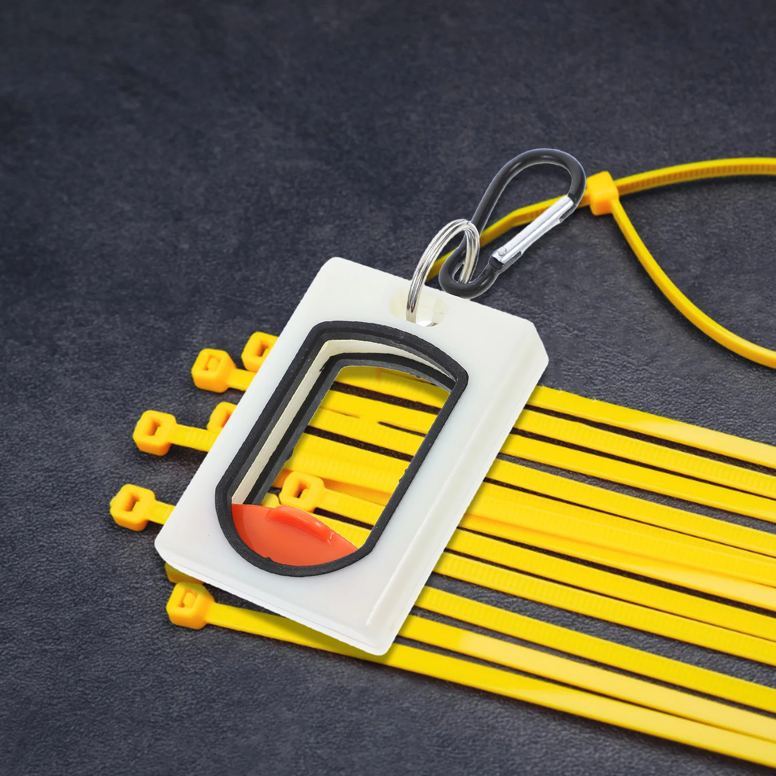 

Luminous Zip Tie Organizer Square Design Portable Cable Tie Holder for Outdoor Indoor Wire Bundling Electrical Accessories