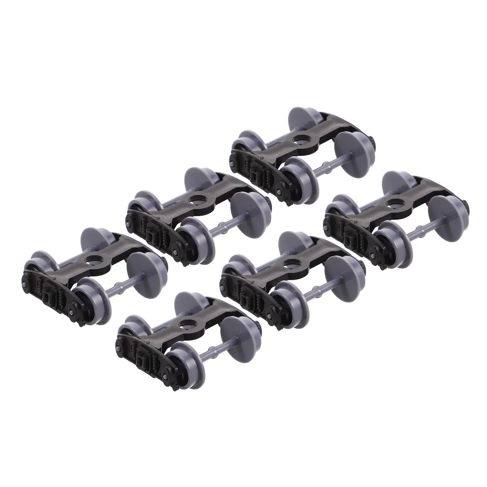 6Pcs Fire Train Wheels Plastic Precision Replacement Parts for Kids DIY Assembly Smooth Surface Crafts Railway Kit