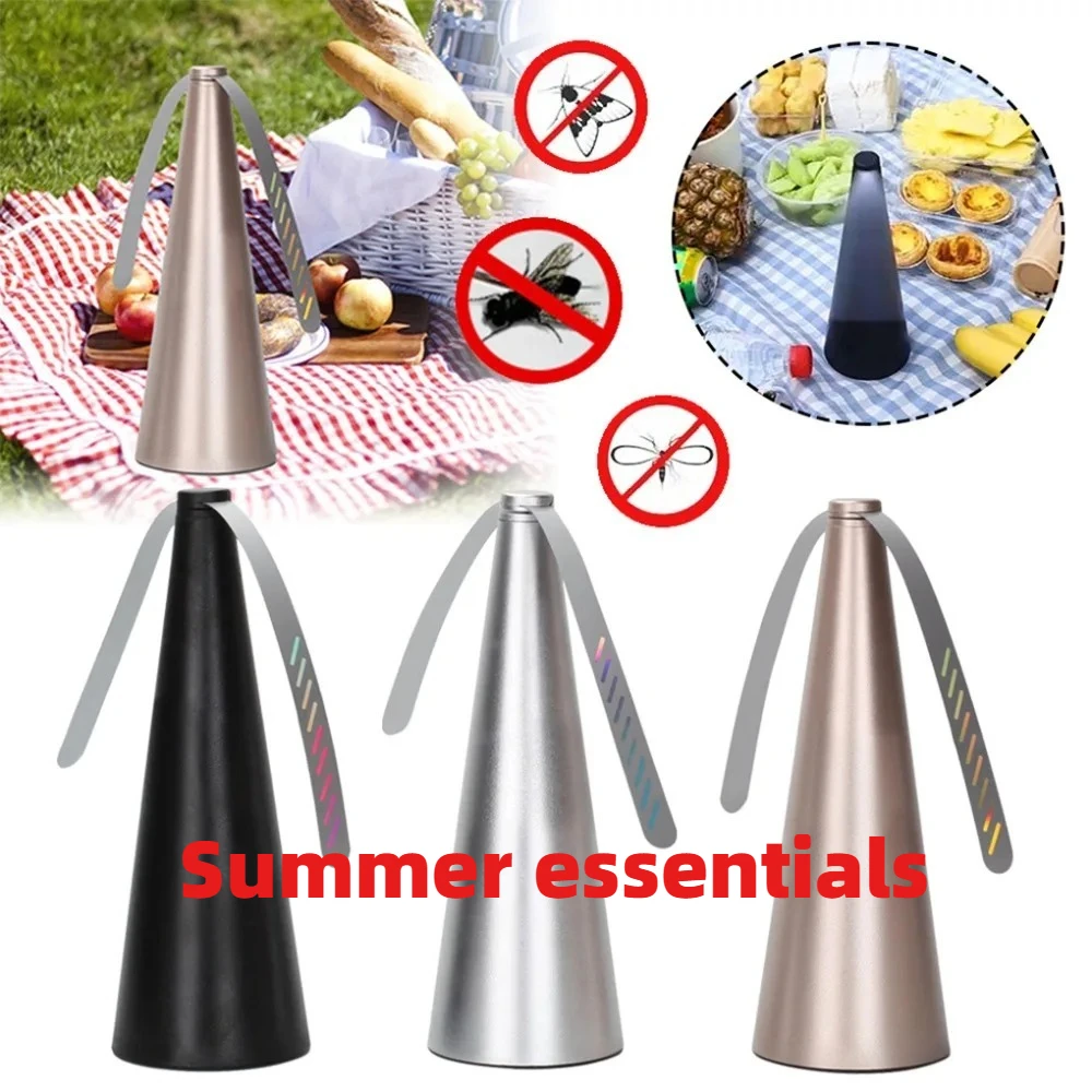 Outdoor Fly Bug Repeller Kitchen Fly Repellent Fan Tabletop Battery Style Food Protector and Anti Mosquitos Pest Control Tool