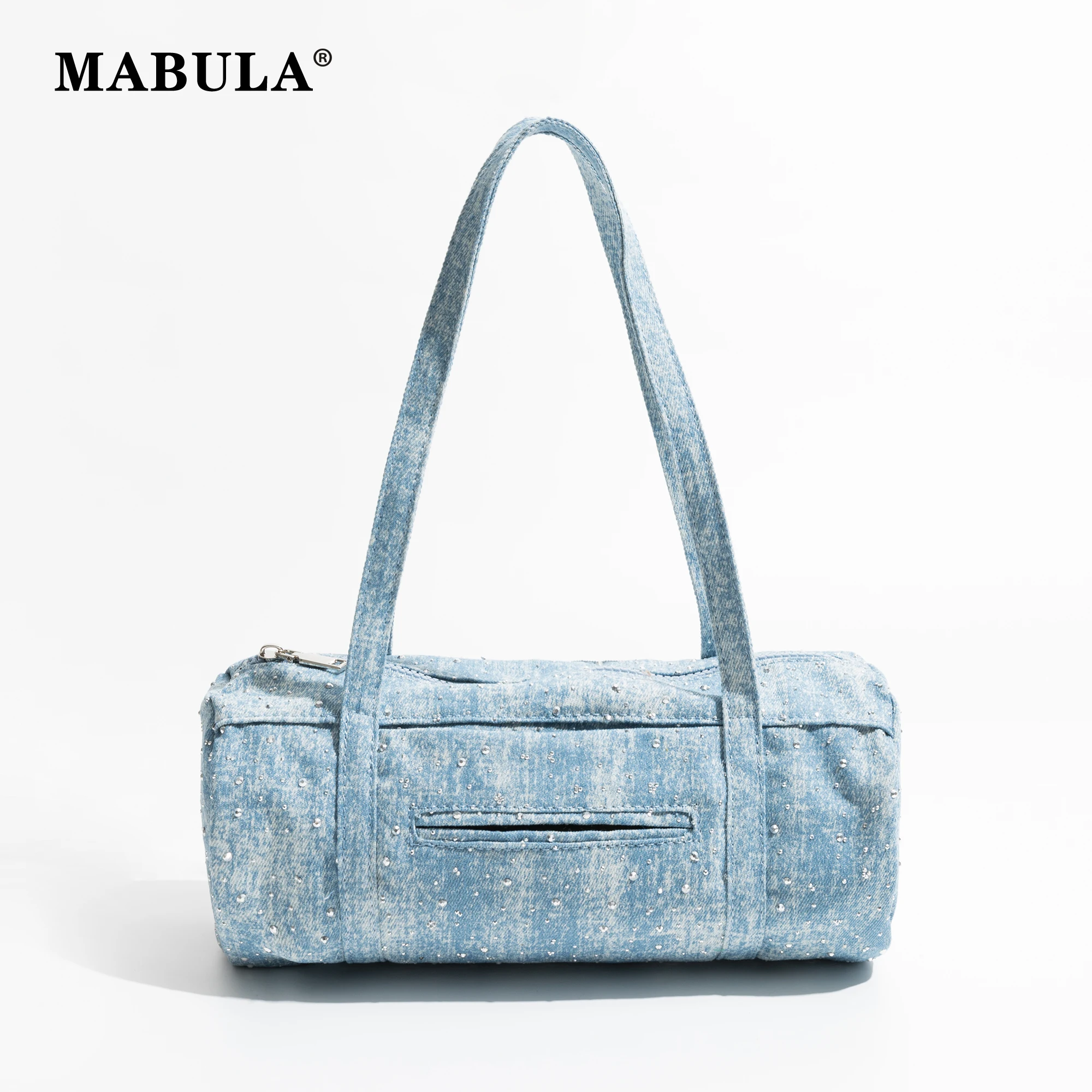 

MABULA Silver Fashion Boston Woman Tote Bag Unique PU Leather Shopping Shoulder Purse For Female Solid Simple Tote Handbag
