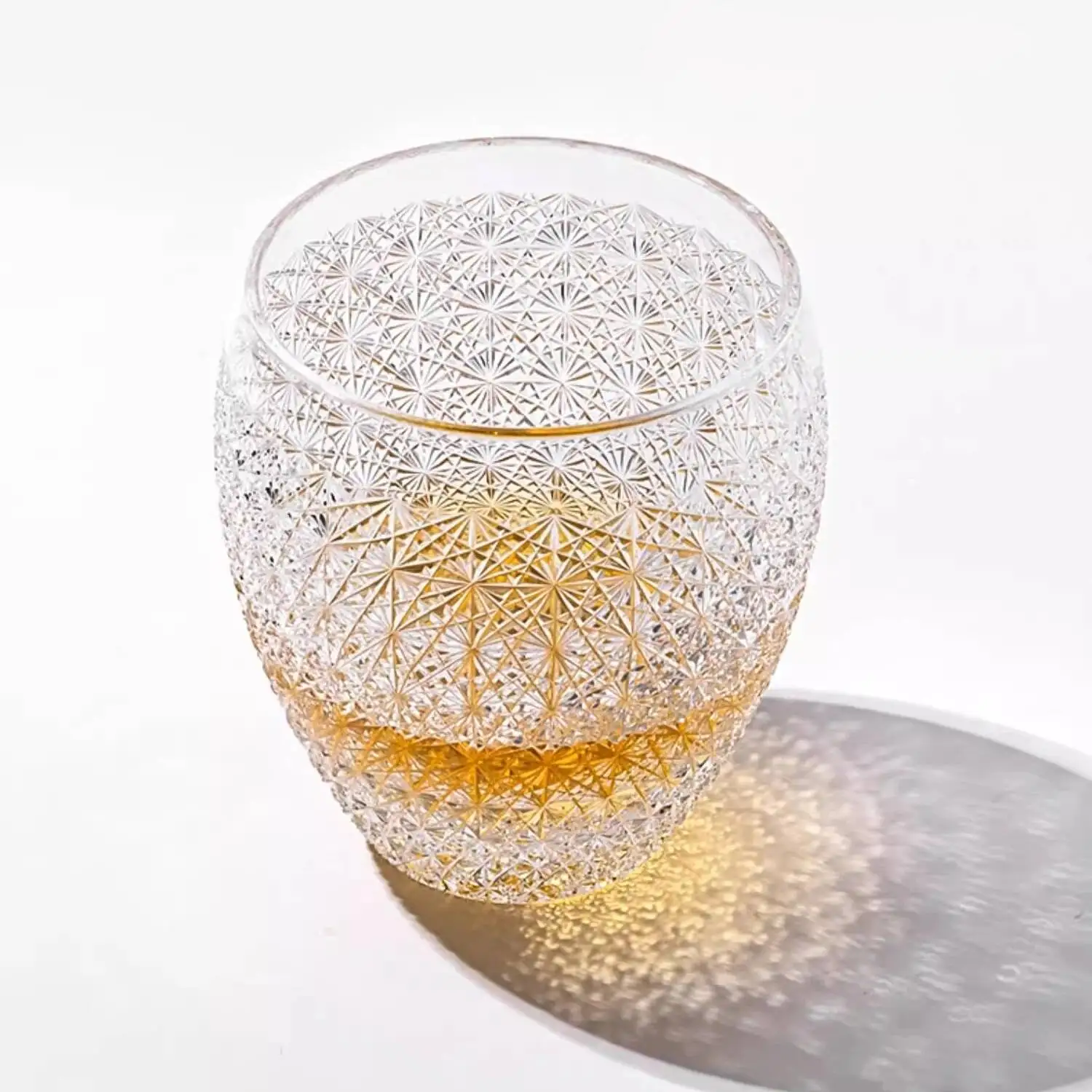 

Babiesbreath Crystal Water Glass Hand Carving Full Stars Sky Edo Kiriko Whisky Cup Wine Glass Liquor Brandy Snifter Crystal Ware